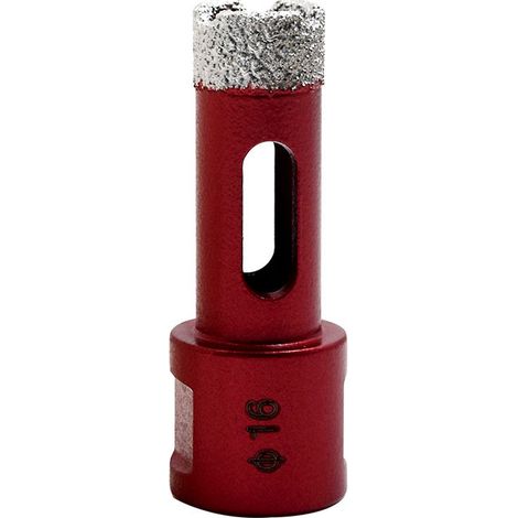 Foret diamanté avec filetage M14, foret à trous creux brasé haute performance pour carrelage/granit/marbre/porcelaine/verre/céramique (16 mm)