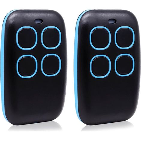 Télécommande universelle pour porte de garage 4 en 1, code tournant et code fixe, compatible avec 90 marques, ouvre-porte de garage universelle, 433 MHz, bleue