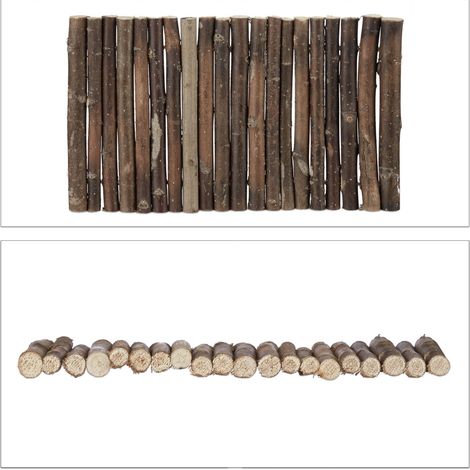 Ponticello per roditori pieghevole tunnel decorativo 2 x 29 x 17 cm in legno naturale 130003977