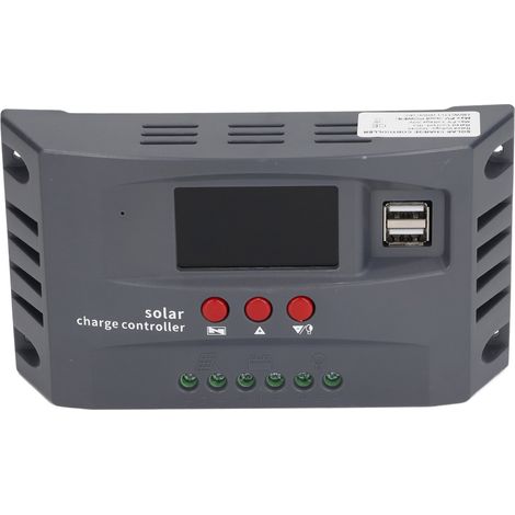Régulateur de charge solaire MPPT 12V 24V 10A avec écran LCD couleur et régulateur photovoltaïque (1/5)