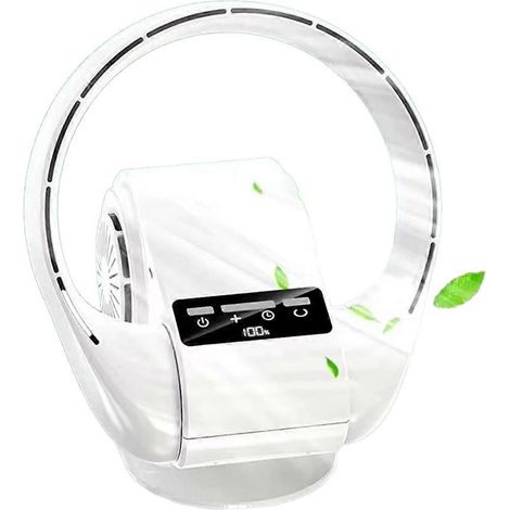 Ventilateur mural avec télécommande 2 en 1, sans pales, de table ou mural