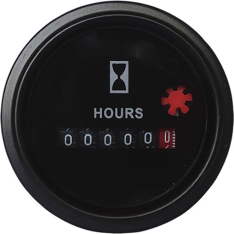 Compteur horaire mécanique numérique 12 V-36 V 52 mm Jauge précise pour moteurs générateurs Chronographe Installation facile (1/5)