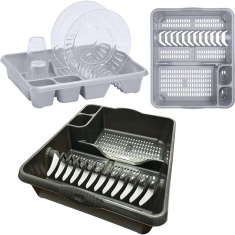 1 x Midnight Large Dish Drainer With Integral Handles
