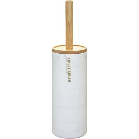 Brosse WC en Bambou "Léa" 38cm Blanc