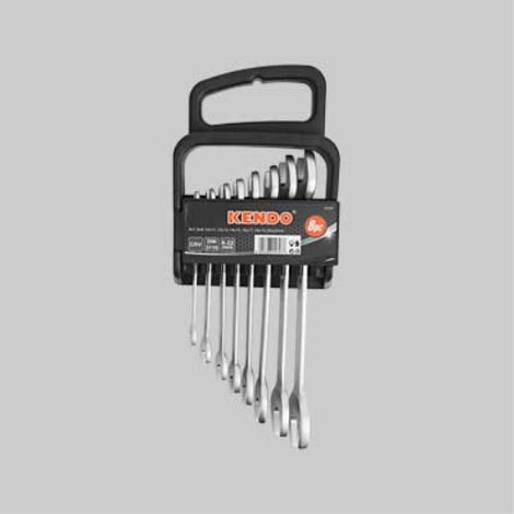 Serie chiavi a forchetta con supporto kendo 8 pezzi contenuto 6-7-20-22 mm KENDO (1/4)