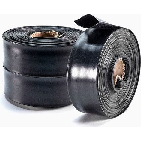 Manguera Plana Plastocanal Negra 1500 Galgas Resistente Riego por Gravedad y Trasvase Agricultura Rollos 50m y 100m