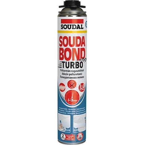 Espuma adhesiva turbo soudabon turbo pistola 750 ml