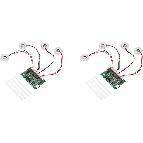 2 DIY-Kits für Mini-DC5V-Typ-C-Luftbefeuchter, Leiterplatte mit Nebelgenerator und Treiber, Zerstäubungsfolie für 4 Vernebler. (1/5)