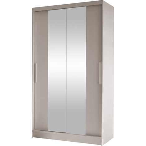 Armario Closico 163, Cachemira, 200x100x58cm, Puertas de armario: Correderas, Número de estantes: 4 (1/4)