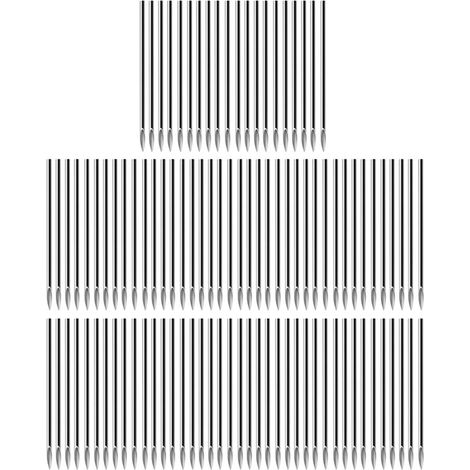 100 aiguilles de piercing stériles jetables 14G pour nez, oreille, lèvre - lot de tatouage (1/5)