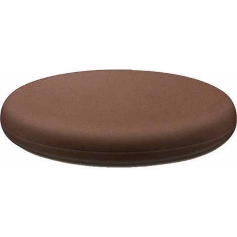 Ulisem Rundes Stuhlkissen 40 cm, Abnehmbares Stuhlkissen für den Innenbereich, Waschbares Stuhlkissen für Esszimmerstühle, 4 cm Dickes Stuhlkissen aus Memory-Schaum, Braun