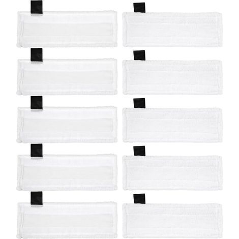 Set of 10 microfiber steam cleaner replacement cloths for Karcher Easy Fix SC2 SC3 SC4 SC5 steam mop accessories (1/5)