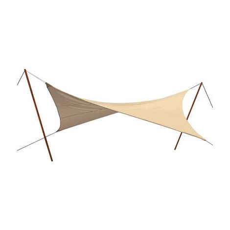 VELA OMBREGGIANTE QUADRA STARS  PE ECRU GR/MQ 180 MT 3,6X3,6 + POLIECO