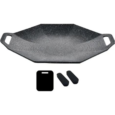 Plaque de cuisson de camping extérieure compatible avec les cuisinières, en pierre médicale, compatible avec les cuisinières électriques, résistante à la chaleur, pour réchauds portables. (1/5)