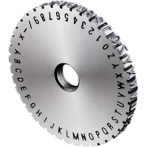 Accessoires de Roue de Marquage Manuel en Acier pour Imprimante D'Étiquettes Métalliques de Plaques Signalétiques 3 mm (1/5)