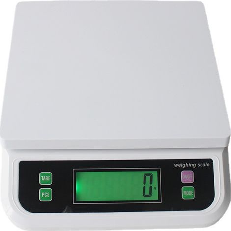 Balanza de cocina, balanza de precisión de 30 kg/1 g para alimentos, ideal para cocinas y panaderías, con 5 unidades de medida (g, oz, lb, kg, ct) y pantalla digital LCD. (1/5)