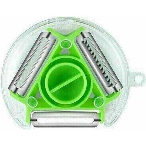 Éplucheur multifonctionnel, éplucheur multifonctionnel trois en un Éplucheur domestique Pomme de terre Déchiqueté (1/5)
