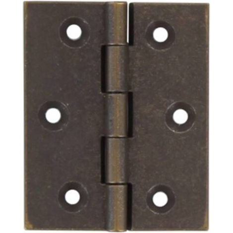 24 x CERNIERA FRESATA PIANA OTTONE BRONZ 50X40 MM