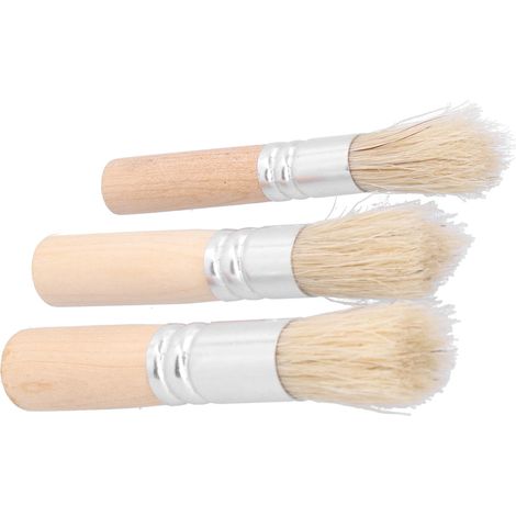 Pinceaux 3 pièces pour peinture à l'huile, aquarelle et travaux artistiques DIY (1/5)