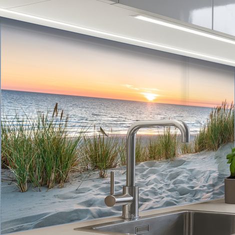REVETEMENT MURAL DE CUISINE, CRÉDENCE DE CUISINE Soleil - Nature - Plage 80x60 (1/5)