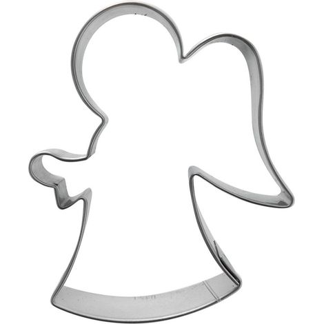 Tagliabiscotti a forma di angelo in acciaio, 5,2 cm (1/3)