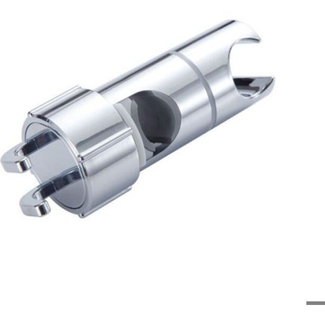 Support de Pommeau de Douche - ABS Chromé - Réglable 360° - Compatible Rail 16 à 28 mm - Antidérapant - 1 Pièce (1/4)