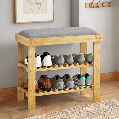 Console en bambou Polyester 60 x 29 x 49 cm (1/5)