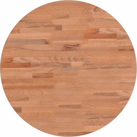 Dessus de table Dessus de bureau Plateau de table Ø50x2,5 cm rond bois massif de hêtre (1/5)