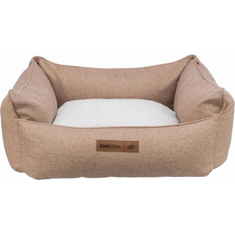 Bett Farello, eckig 60 50 cm, braun/weiß