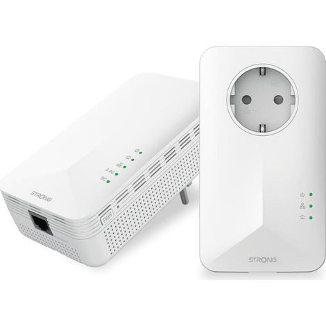 Strong POWERL1000DUOWIFIEUV2 adaptador de red PowerLine 1000 Mbit/s Ethernet Wifi Blanco 2 pieza(s) (1/4)