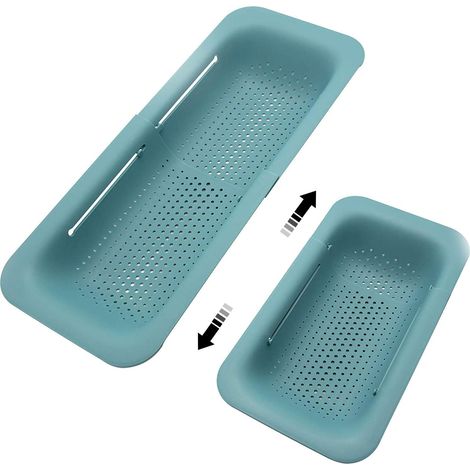 Passoires et égouttoirs pliables pour évier, panier à passer au-dessus de l'évier, passoire pliable (verte) (1/5)