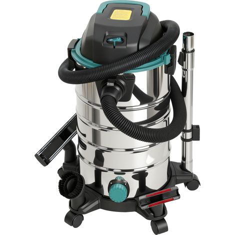 Aspirateur Souffleur 3 en 1 1400W, Aspirasolidi et Liquides 30L, Triple Filtre, Accessoires