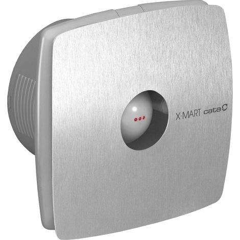 Extracteur Aspirateur Axial Minuteur X-MART 10T, 15W, Conduit 100mm, Inox brossé (1/4)