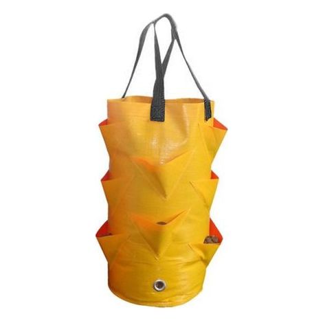 CSPARKV Sacs de filet de protection des fruits 1pcs Multi Mouth Grow Bag, Reusable Garden Vegetable Pot Planter, Breathable, Planting Bags For Strawberry Tomato Onion(Yellow) (1/5)