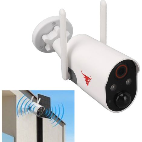 Caméra de surveillance solaire, caméra à batterie basse consommation, Wi-Fi sans fil, vision nocturne infrarouge haute définition, surveillance domestique. (1/5)