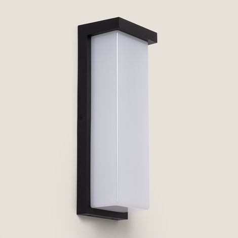 Applique da Parete da Esterno LED Alluminio Tyron 4000K Nero Bianco Naturale ↑36 cm (1/3)