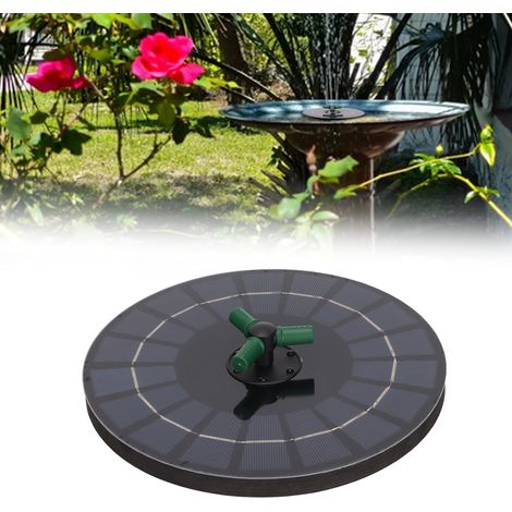 Pompe à fontaine solaire, fontaine flottante LED pour bassin à oiseaux et jardin, pompe pour piscine paysagère RGB (1/5)