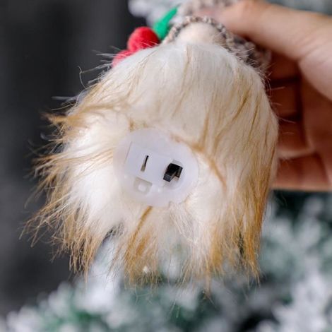 Poupée lumineuse tricotée sans visage avec pendentif arbre de Noël. Aléatoire 5 (1/4)