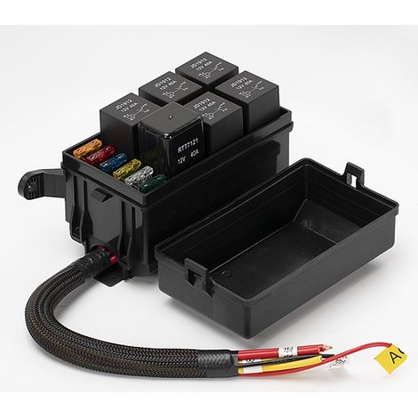 Caja de 6 relés de 12 V con mando a distancia (1/3)