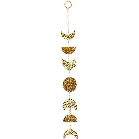 Mondphasen-Wandanhänger mit Metallkette