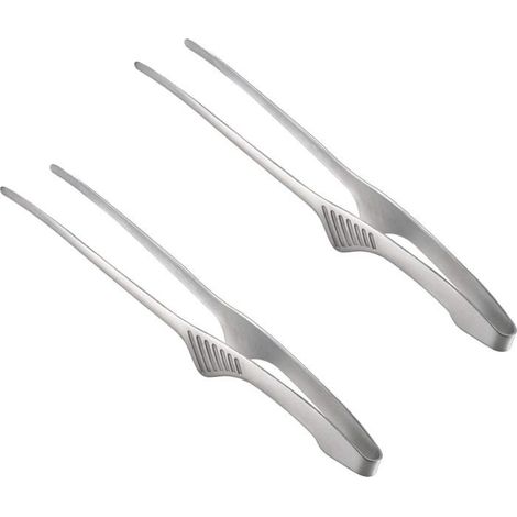 Pinces griller en acier inoxydable lot de 2 multifonctionnelles pour barbecue Jardin piscine  Barbecue et p