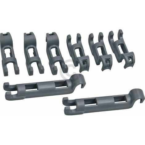 KIT GANCI FERMO CESTELLO INFERIORE 00611472 LAVASTOVIGLIE BOSCH SIEMENS   FL 28 (1/2)