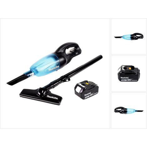Makita DCL 180 T1 B Akku Staubsauger 18 V Schwarz + 1x Akku 5,0 Ah - ohne Ladegerät