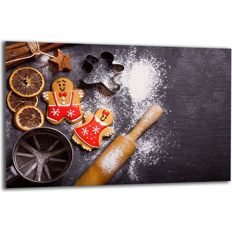 PLAQUE DE PROTECTION EN VERRE POUR CUISINIÈRE 80X52 CUISINE (1/5)