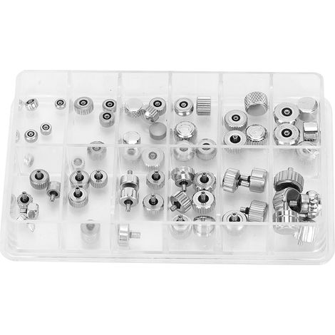 Bouton de couronne chronographe en acier inoxydable pour montre - Accessoire de remplacement