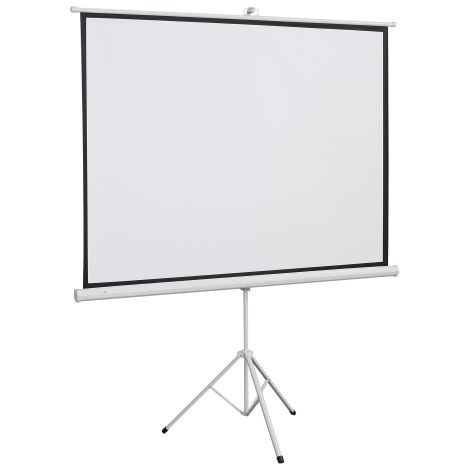 Beamer Leinwand mit Stativ, 4:3 Projektionsfläche, 84 Zoll faltbar Präsentationswand 171 x 131 cm, höhenverstellbar Bildschirm für Zuhause, Schule, Treffen 
On-Site (1/5)