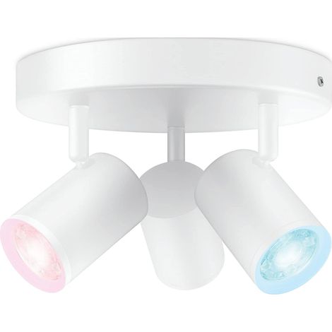 IMAGEO 3x spot orientable plaque ronde, éclairage LED blanc (1/6)