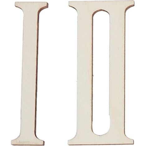 12 Pièces Chiffres Romains en Bois pour Horloge DIY - Décoration Artisanale 7CM (1/5)