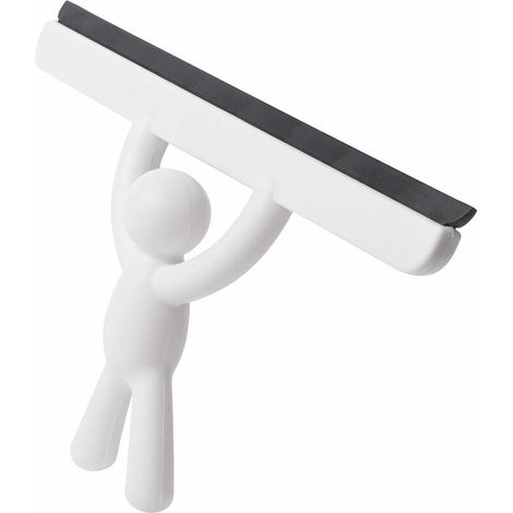 Raclette Mate. Raclette de douche Buddy, blanche, dimensions : 26,7 x 15,9 x 5,1 cm (1/4)