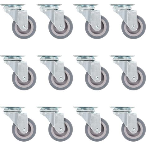vidaXL 36 pcs Roulettes pivotantes 50 mm
